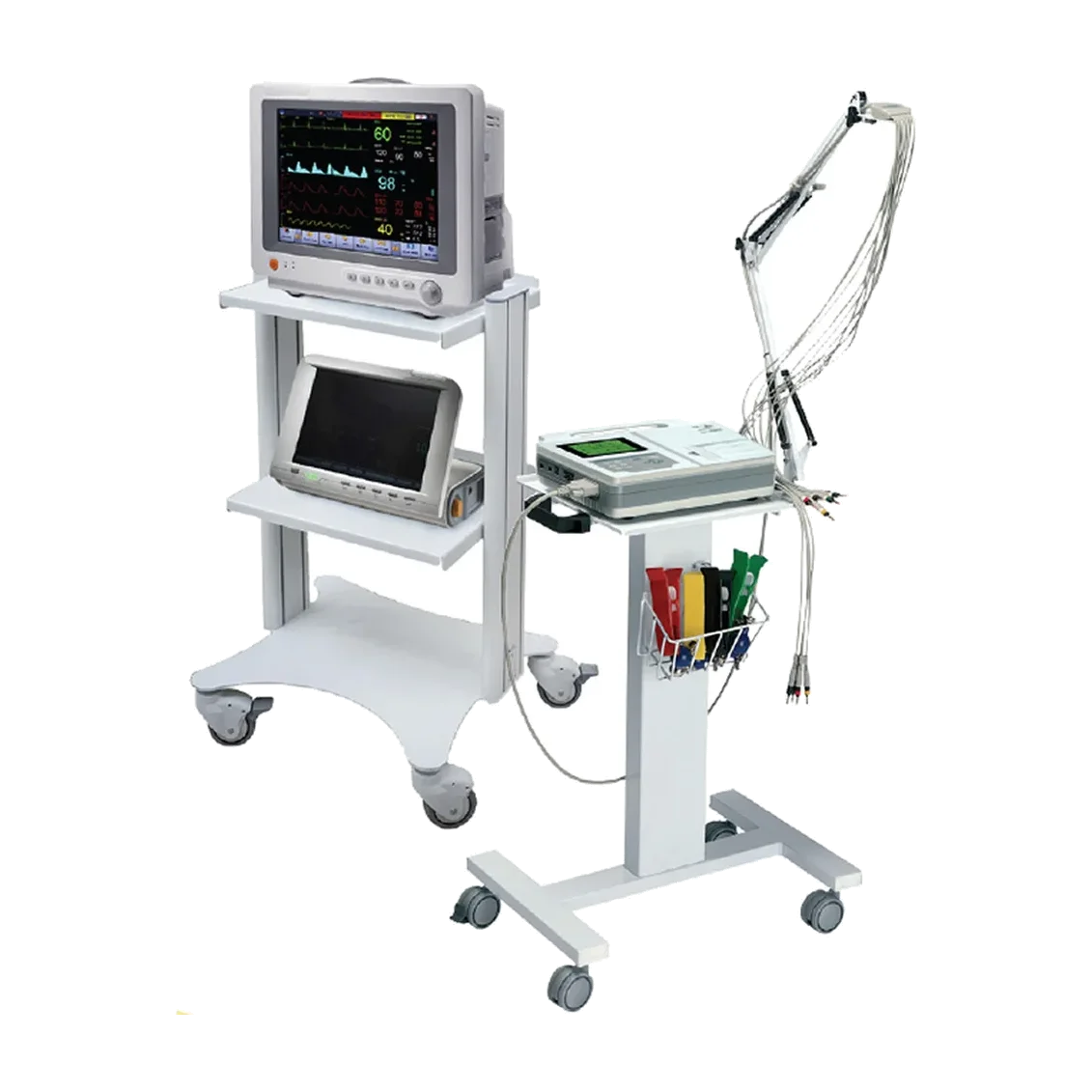 02.570 | New stand on castors for e.c.g machine — series