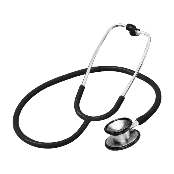 08.711.00 | Professional deluxe sthetoscope black